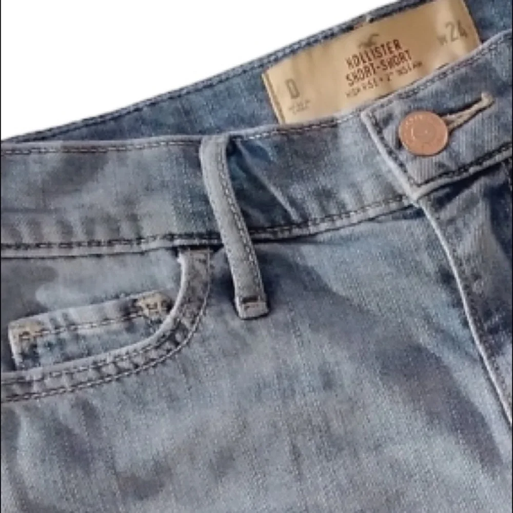 Hollister Jean Shorts High Rise Distressed…